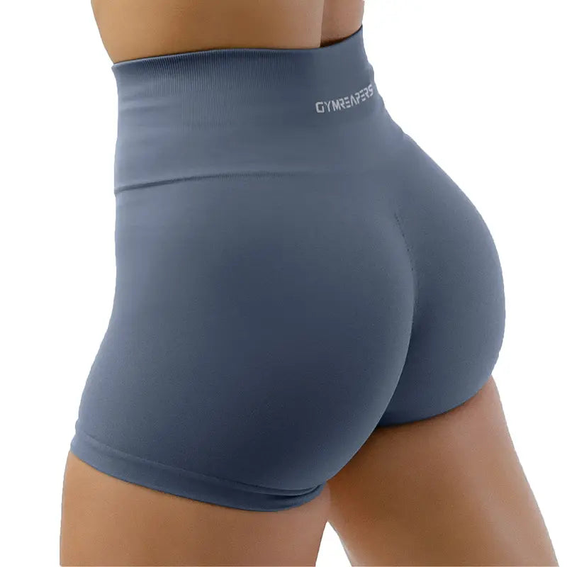 Gymreapers Halo Athletic Compression Shorts for Women - Seamless Knit Interlock Fabric for Breathability and Flexibility, Gym Training Shorts, High Stretch Shorts